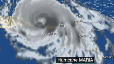 Satellite of Hurricane Maria