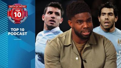 Sergio Aguero, Micah Richards and Carlos Tevez