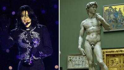 Michael Jackson and MIchelangelo's David