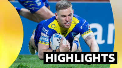 Matt Dufty dives in to score for Warrington