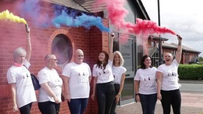 Women raising awareness of alopecia