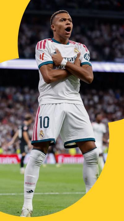 Kylian Mbappe celebrating a goal