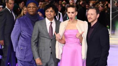 The cast of Glass