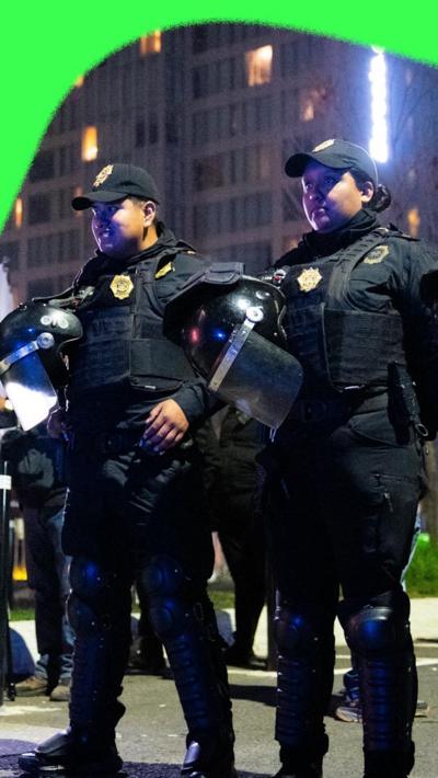 Mexican police officers