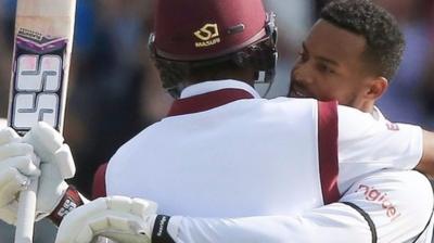 Brathwaite and Hope celebrate