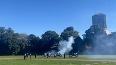 Gun Salute at Cardiff Castle