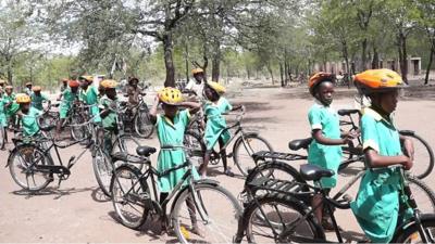 Bikes change the lives of girls in Africa