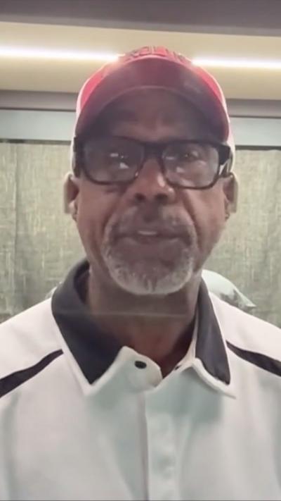Rucker speaking to BBC via video link