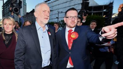 Jeremy Corbyn and Andrew Gwynne