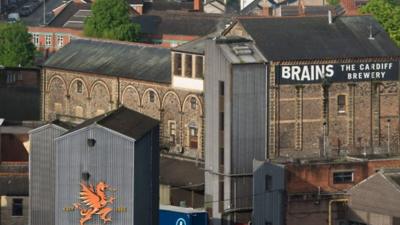 Brains brewery in Cardiff