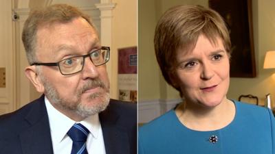 David Mundell and Nicola Sturgeon