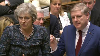 Theresa May and Angus Robertson