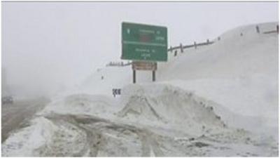 Heavy snow in Madrid