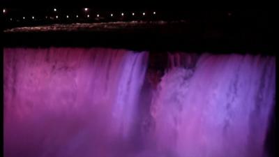 Niagara Falls at night