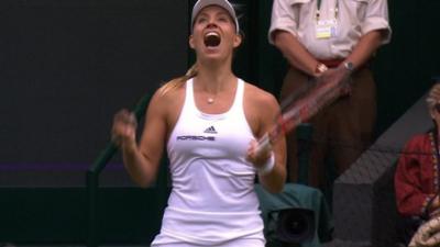 Kerber hits 'shot of the match'