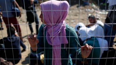 Afghan migrant in Greece