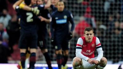 Arsenal lose to Blackburn in 2013 FA Cup