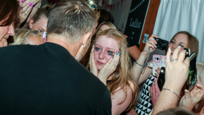 Keeley Byrne with Gary Barlow