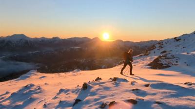 Anna Wells in the mountains