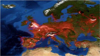 See an animation showing the concentration and movement of nitrogen dioxide through the atmosphere.