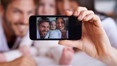 Family taking a selfie