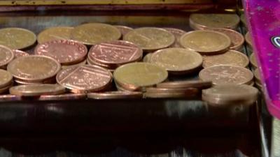 An amusement arcade gambling machine