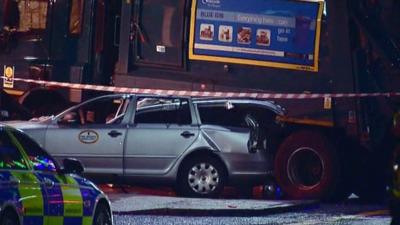 Glasgow bin lorry crash