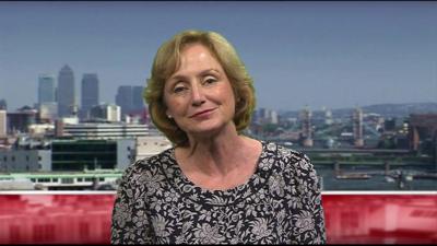 Dr Rosemary Leonard speaking to BBC News