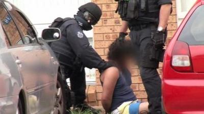 A 20-year-old man from Raby in Sydney's south-west was arrested on Thursday