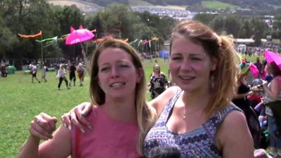 Glastonbury fans