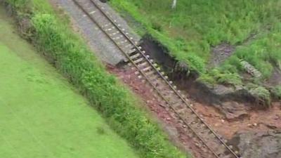 Severn Valley Railway landslide