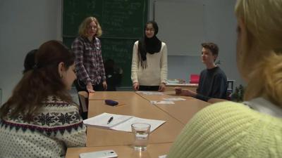 German language class for Syrians