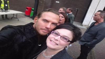 Cher Melson with Matt Goss