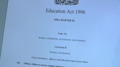 Education Act on computer web site