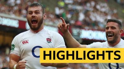 All the tries in two minutes as England run riot against Ireland