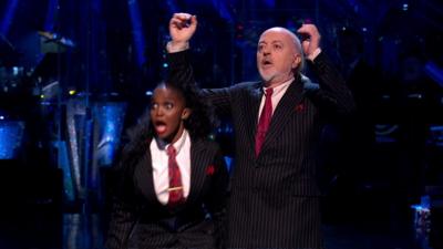 The comedian and his dance partner have both made Strictly history with the win.