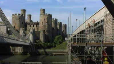 Conwy Castle and bridges