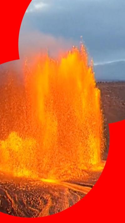 Lava spews out of Hawaii's Kilauea volcano