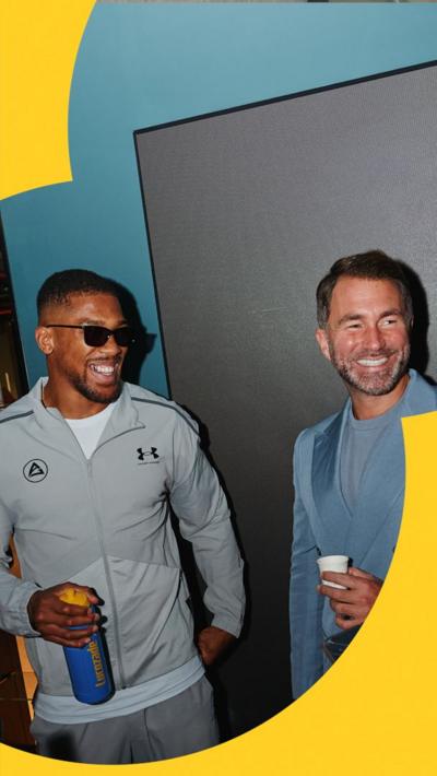 Anthony Joshua and Eddie Hearn