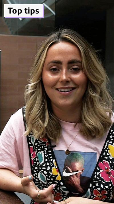 Top tips: Roisin, smiling at work.