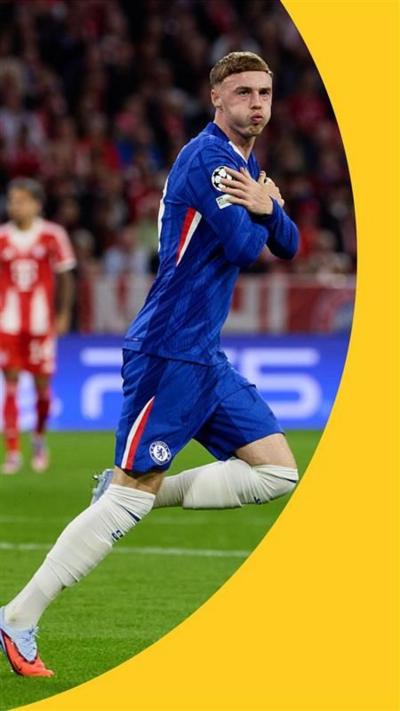 Chelsea's Cole Palmer celebrates by crossing his arms and acting cold