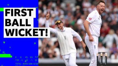 Joe Root and Ollie Robinson after the first wicket