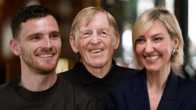 Andrew Robertson, Kenny Dalglish and Kelly Cates