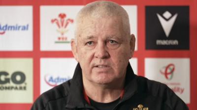 Warren Gatland speaks to the media