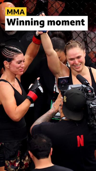 Ronda Rousey's winning moment
