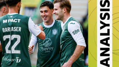Hibs celebrate