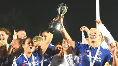 Chelsea Ladies celebrate WSL 1 title