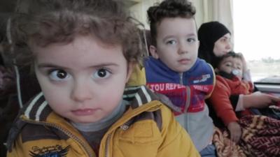 Kids on board bus