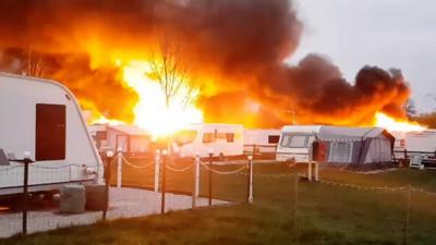 Caravan fire