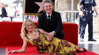 Goldie Hawn and Kurt Russell.